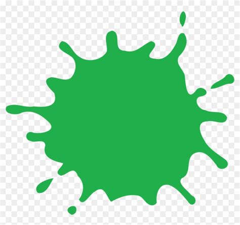 Free Green Clipart Splat Green Paint Splatter Png Nohat Cc