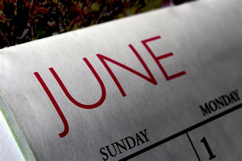 The month is named after the roman goddess juno, wife of jupiter and equivalent to the greek goddess hera. June Calendar Picture | Free Photograph | Photos Public Domain