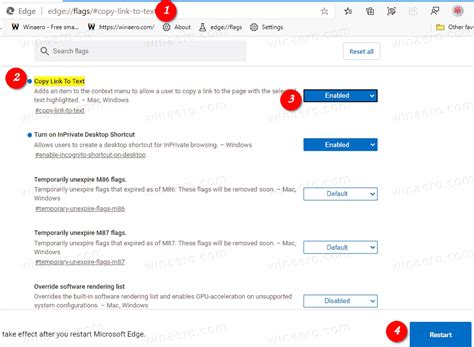 Highlight the entire entry in your browsers address bar, then right click and select copy. Create Link to Text Fragment on Web Page in Microsoft Edge
