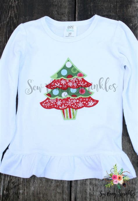 Christmas Shirt Girls Christmas Shirt Kids By Sewmanysprinkles