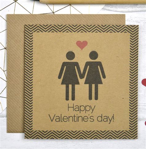 Lesbian Valentines Card By Pink And Turquoise