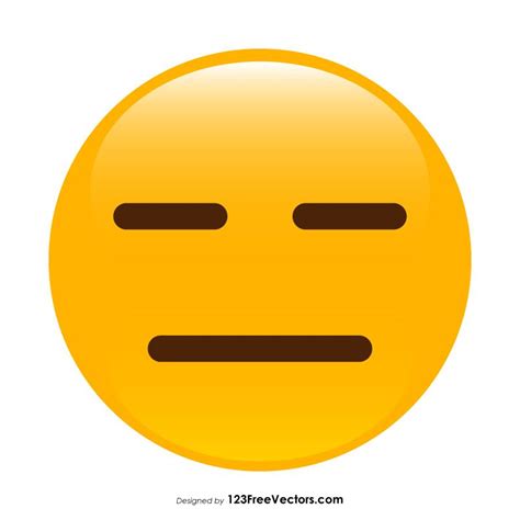 Expressionless Face Emoji Emoji Free Vector Art Graphic Image