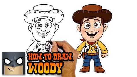 How To Draw Cartoon Woody From Toy Story Draw Easy