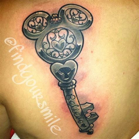 Mickey Mouse Key Tattoo Disney Key Tattoo Disney Characters Tattoos