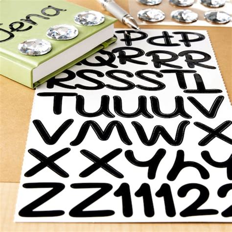 Black Licorice Handwriting Alphabet Stickers By Recollections