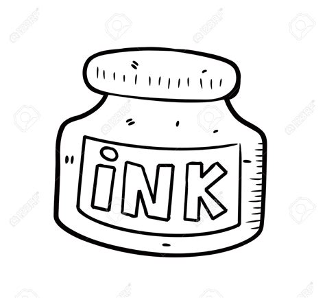 My 1st drawing w/ my new rotring artpen w/ additional tones & opaque white using kyle webster brushes in adobe sketch. Ink pot clipart - Clipground