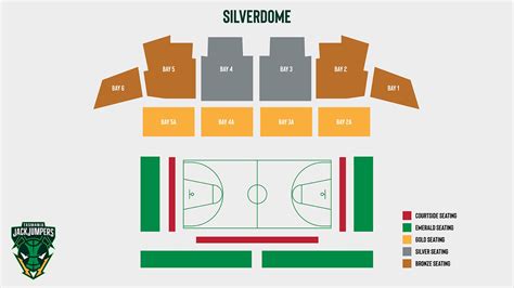 Tasmanian Silverdome Basketball Seating Map