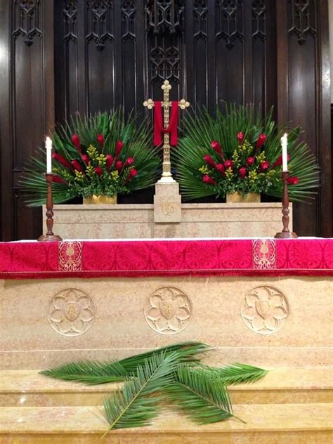 Palm Sunday Ornamentação De Igreja Decorações De Altar Ornamentos