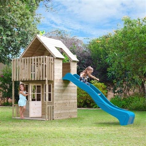 Icymi Playhouse Kids Wendy Set Children Wooden Outdoor Garden Slide