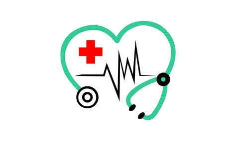 Medical Stethoscope Heart Logo Graphic By 2qnah · Creative Fabrica