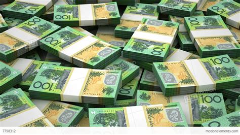 Stack Of Australian Dollar Stock Animation 7798312