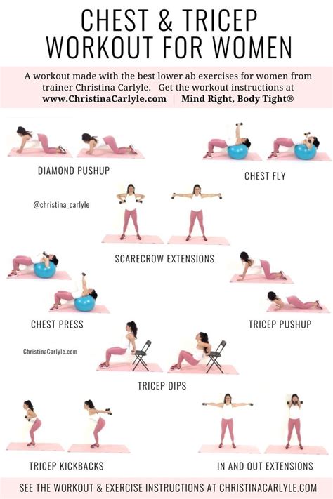Chest And Tricep Workout For Women To Burn Fat And Tone Up Chest And
