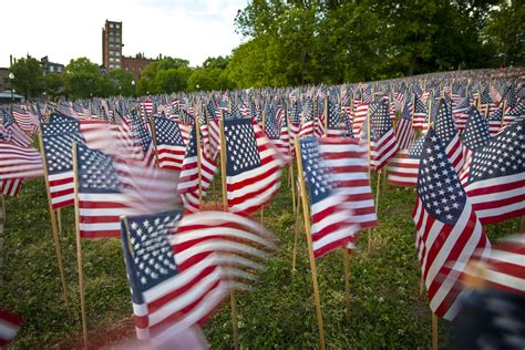 Photos Thousands Of American Flags Fly On Boston Common For Memorial Day Wbur News