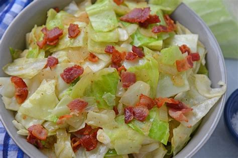 Bacon Fried Cabbage Southern Style Fried Cabbage With Bacon