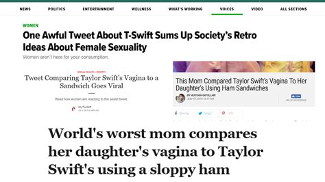 A Moms Offensive Tweet Compares Taylor Swifts Vag To A Ham Sandwich