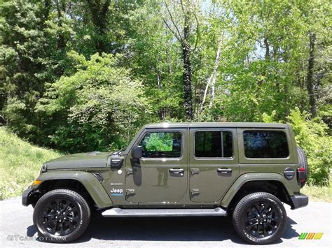 2021 Sarge Green Jeep Wrangler Unlimited Sahara 4xe Hybrid 141802533