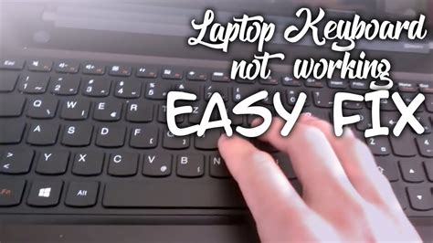 How To Fix Laptop Keyboard Not Working Easy Fix 2019 Solved Youtube
