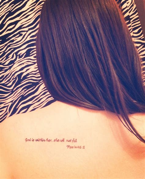 God Is Within Her She Will Not Fall Psalm 465 Verse Tattoos