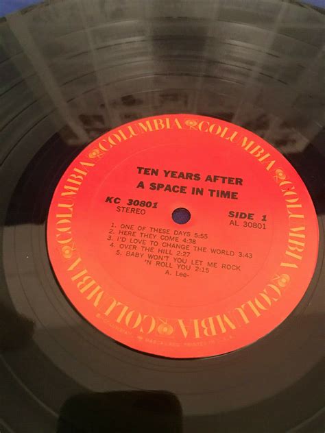 Mavin Ten Years After A Space In Time 1971 Original Vinyl Lp