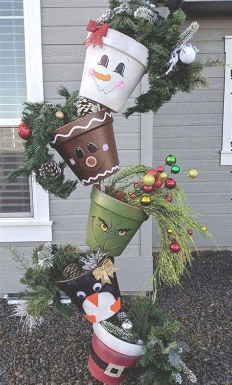 Top 27 Clay Pot Crafts And Decorations For Christmas