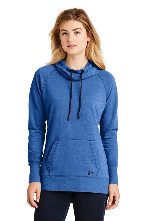 New Era Embroidered Womens Tri Blend Fleece Pullover Hoodie Queensboro