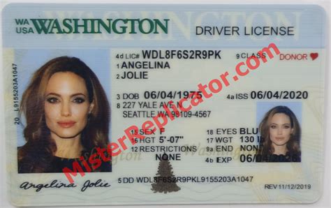 Washington Driver License | Mister Replicator