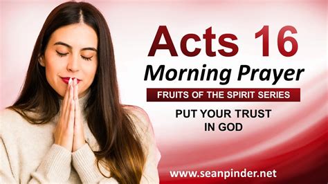 Put Your Trust In God Morning Prayer Youtube