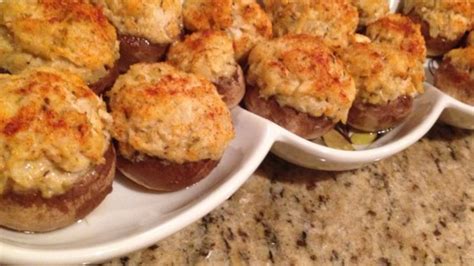 Bake for about 20 minutes, or until it's hot and melted. Crab Stuffed Mushrooms Recipe - Allrecipes.com