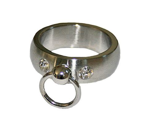 Noble Bdsm Ring Of The O With 2 Stones Stainless Steel Fetish Etsy
