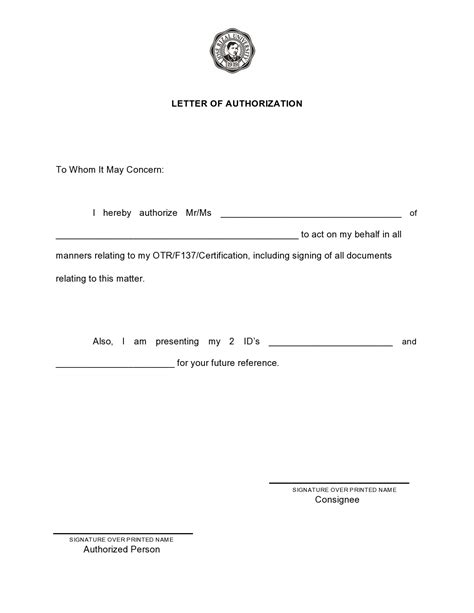 How To Write An Authorization To Sign A Doucment On Behalf An