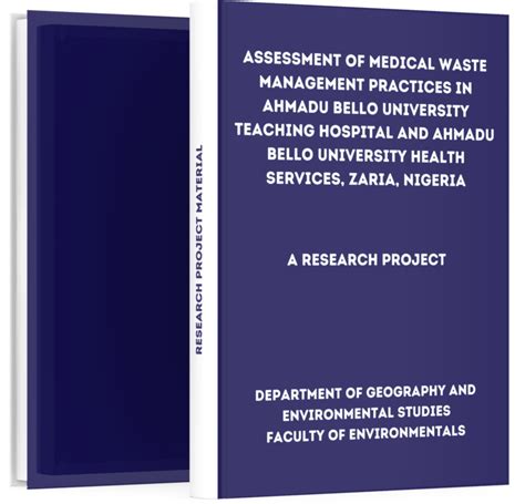 Assessment Of Medical Waste Management Practices