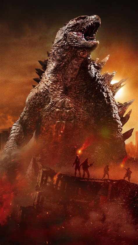 Новая версия фильма о легендарном японском чудовище. Godzilla (2014) Phone Wallpaper | Moviemania