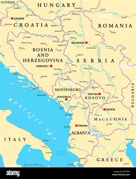 Balkan Political Map