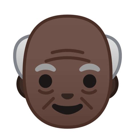 👴🏿 Old Man Emoji With Dark Skin Tone Meaning And Pictures