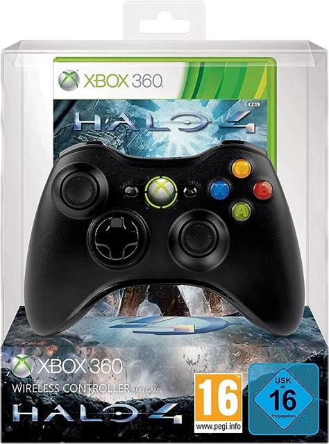 Manette Sans Fil Noire Pour Xbox 360 Halo 4 Amazonfr Jeux Vidéo