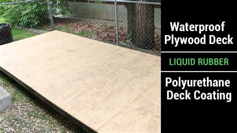 Waterproof Plywood Deck Liquid Rubber Polyurethane Deck Coating