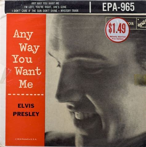 Lot Detail Elvis Presley Any Way You Want Me 45