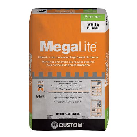 Custom Building Products Megalite 30 Lb White Crack Prevention Mortar