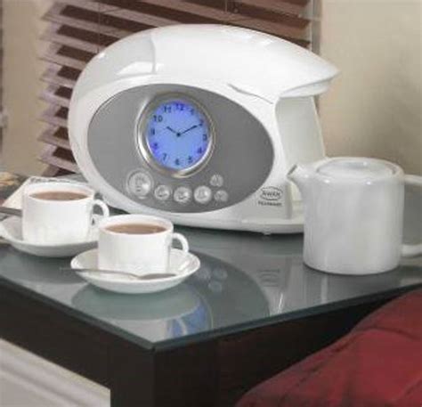 Alarm Clock Wakes You Up Makes You Tea Cnet