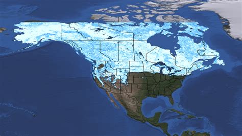 2012 Snow Cover Compared To 2011 Snow Cover From Space Earth Earthsky