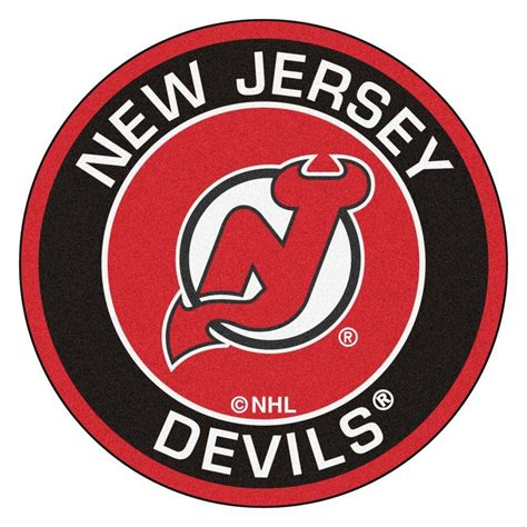 Fanmats Nhl New Jersey Devils Black 2 Ft 3 In X 2 Ft 3 In Round