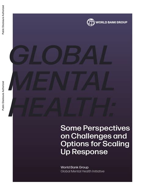Global Mental Health Some Perspectives On Challenges And Options For