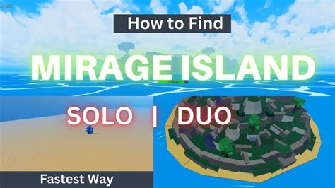 Fastest Way To Find Mirage Island In Blox Fruits Solo Duo Youtube