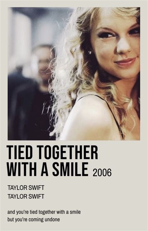 tied together with a smile polaroid poster taylor swift posters taylor swift album taylor