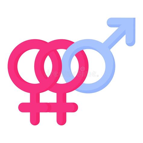 Pink Gender Symbol Of Bisexual Stock Vector Illustration Of Isolated Lgbtq 235177531