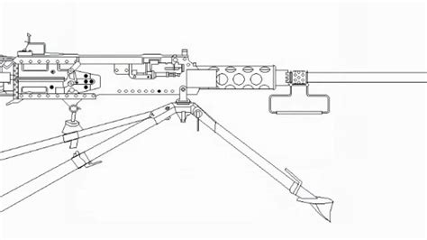 Ms Paint Speed Draw Of A Browning M2 50 Cal Machine Gun Youtube