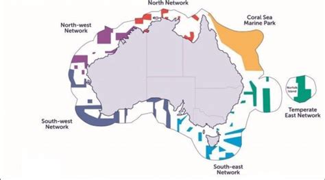 Australian Marine Parks Networks Under Commonwealth Management Parks