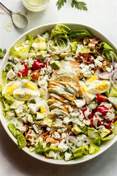 Green Goddess Cobb Salad With Chicken Little Broken