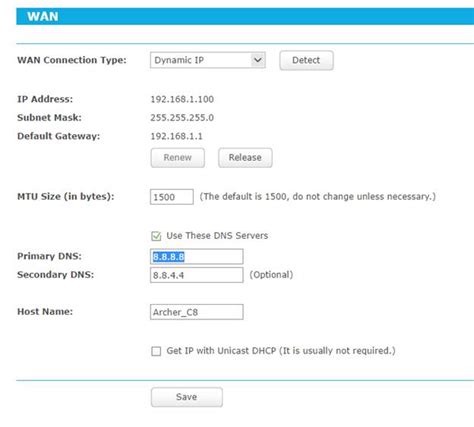 How To Change The Dns Servers On A Tp Link Router Blue Ui
