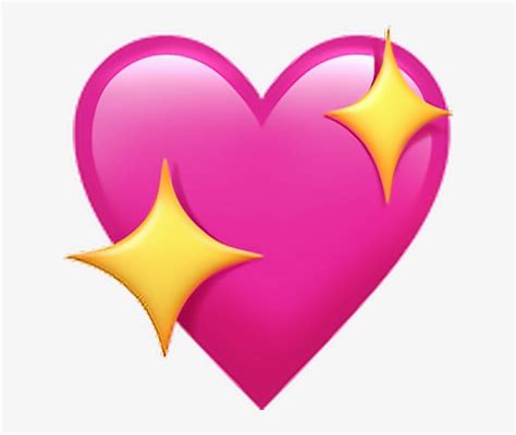 Emoji Emojicora O Cora O Emoticons Heart Png Pngs Sparkling Heart Emoji Free Transparent